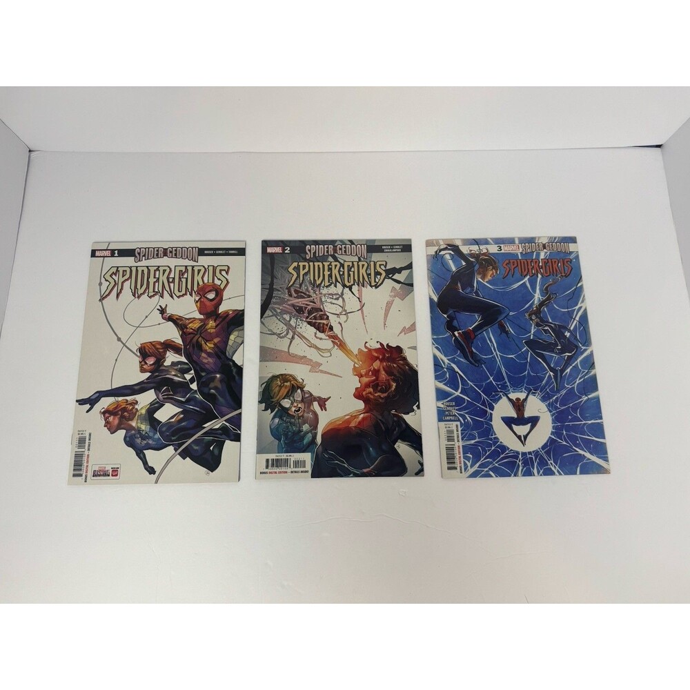 Spider-Geddon Spider-Girls #1-3 Complete Set Marvel Comics 2018